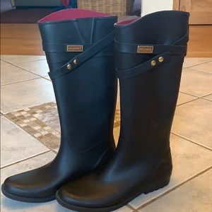 Tommy Hilfiger Tall Rain Boots — Black